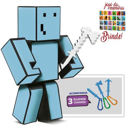 Imagem de Boneco Minecraft Problems Original Gamer Jogo 35cm