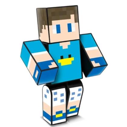 Imagem de Boneco Minecraft Youtuber Beto Gamer 25cm Familia Arqueira