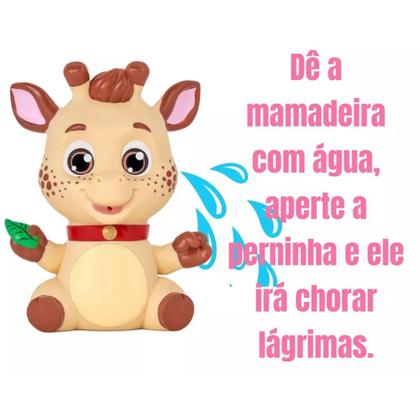 Imagem de Boneco My Fun Tears Zoo Girafa Baby Mama e Chora Sai Lágrima