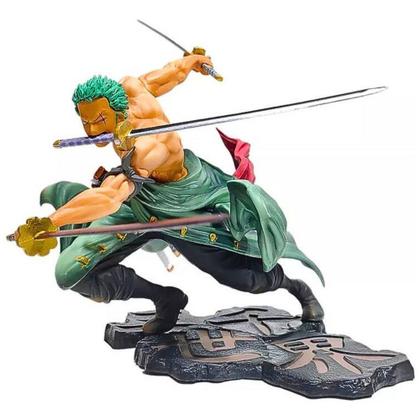 Imagem de Boneco One Piece Action Figure Roronoa Zoro 3 Espadas