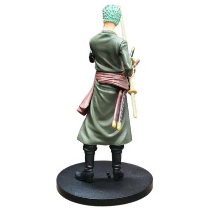Imagem de Boneco One Piece Roronoa Zoro Verde Action Figure 18cm