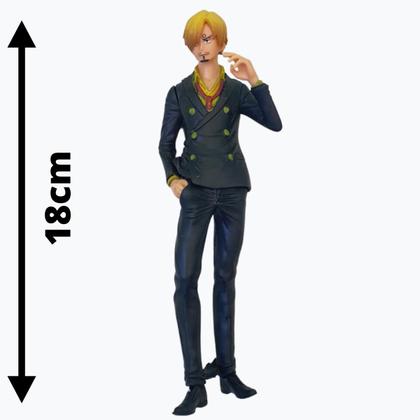 Imagem de Boneco One Piece - Sanji Preto - Action Figure 18cm