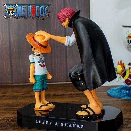 Imagem de Boneco One Piece - Shanks e Luffy chapeu - Action Figure 18cm