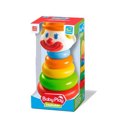 Imagem de Boneco Palhaço Sorridente De Brinquedo Baby Play Infantil