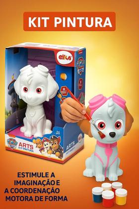 Imagem de Boneco Patrulha Canina Skye Para Colorir E Pintar Didático Elka e Revistinha de Colorir