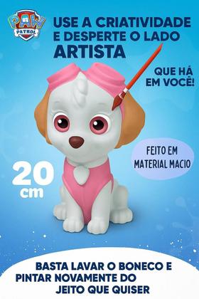 Imagem de Boneco Patrulha Canina Skye Para Colorir E Pintar Didático Elka e Revistinha de Colorir