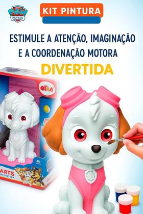 Imagem de Boneco Patrulha Canina Skye Para Colorir E Pintar Didático Elka e Revistinha de Colorir