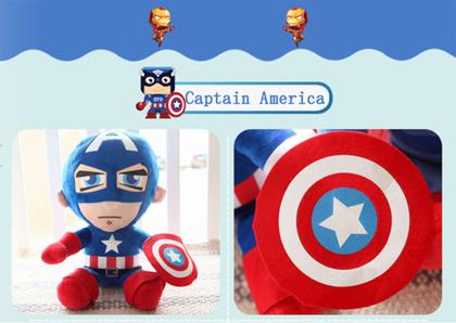 Imagem de Boneco Pelucia Capitao America Brinquedo