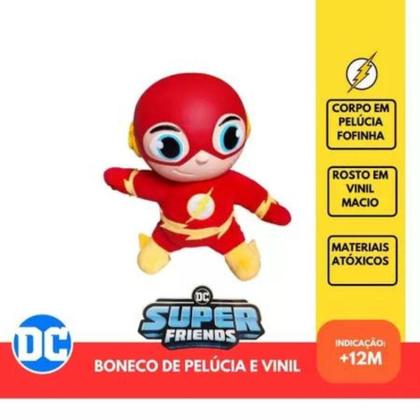Imagem de Boneco Pelúcia E Vinil The Flash DC 3073 - Cardoso - Cardoso Toys