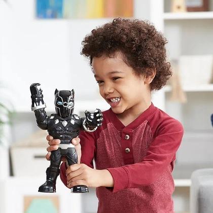 Imagem de Boneco Playskool Marvel Super Hero Mega Mighties Pantera Negra - Hasbro
