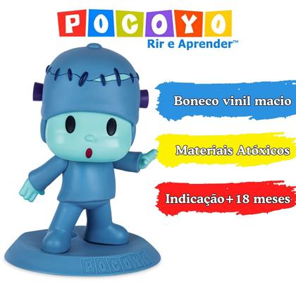 Imagem de Boneco Pocoyo Vinil Macio Frankenstein Príncipe Super-herói