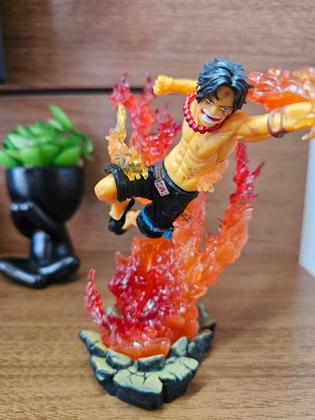 Imagem de Boneco Portgas D Ace One Piece Action Figure Colecionavel Estatueta Anime