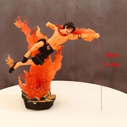 Imagem de Boneco Portgas D Ace One Piece Action Figure Colecionavel Estatueta Anime