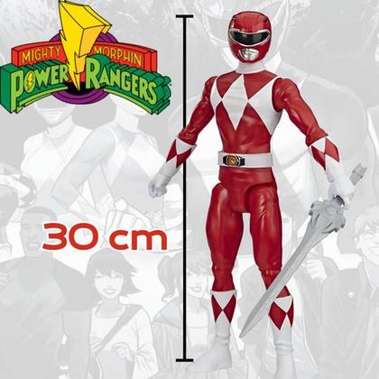 Imagem de Boneco Power Ranger Vermelho Mighty Morphin Red 30 Cm Hasbro