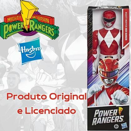 Imagem de Boneco Power Ranger Vermelho Mighty Morphin Red 30 Cm Hasbro