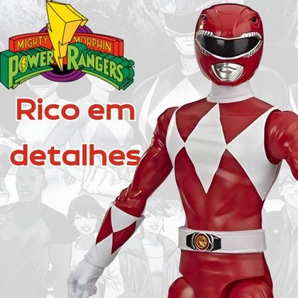 Imagem de Boneco Power Ranger Vermelho Mighty Morphin Red 30 Cm Hasbro