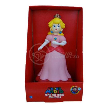 Imagem de Boneco Princesa Peach Toadstool Super Size 23Cm - Mario