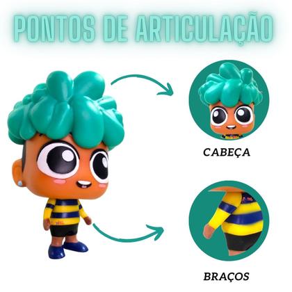 Imagem de Boneco Skin Baby Jooj Natu em Vinil 15cm Articulado Youtuber