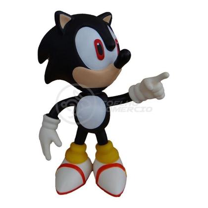 Imagem de Boneco Sonic Preto Grande Super Size 23Cm - Sonic