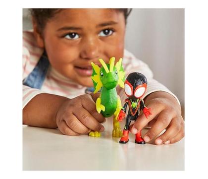 Imagem de Boneco Spidey Miles Morales E Electrosaurus - Hasbro