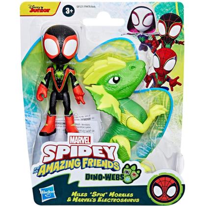 Imagem de Boneco Spidey Miles Morales e Electrosaurus Marvel Spidey And His Amazing Friends Hasbro