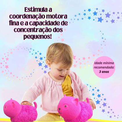 Imagem de Boneco Squish Anti Stress Gato Brinquedo De Apertar Com Luz Led