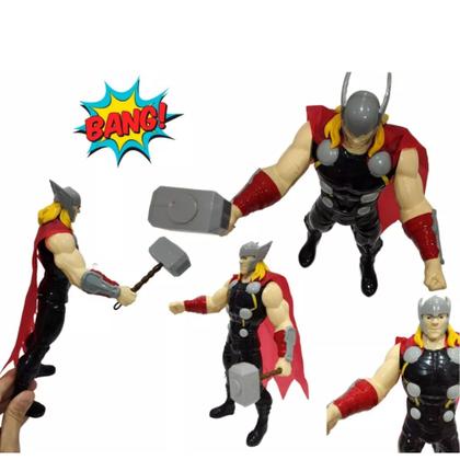 Imagem de Boneco Super Heróis Marvel Thor Articulado Brinquedo Infantil