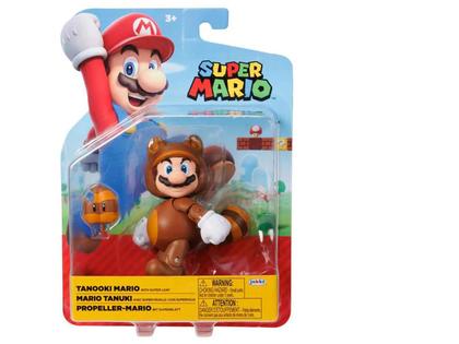 Imagem de Boneco Super Mario Fire 10,3cm com Acessório 
