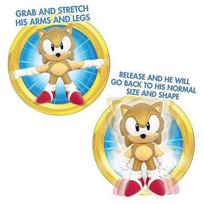 Imagem de Boneco Super Sonic Heróis Goo Jit Zu Estica Dourado - Sunny