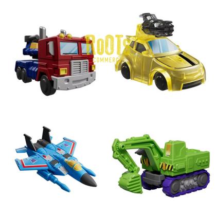 Imagem de Boneco Transformers Galaxy Defender Robôs Optimus Prime e Megatron Model Kit Figure