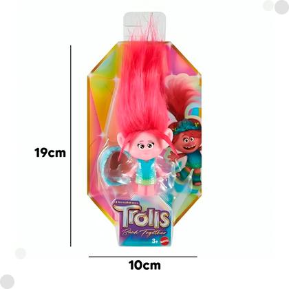 Imagem de Boneco Trolls Figura C/ Cabelo Rosa HNF06 - Mattel