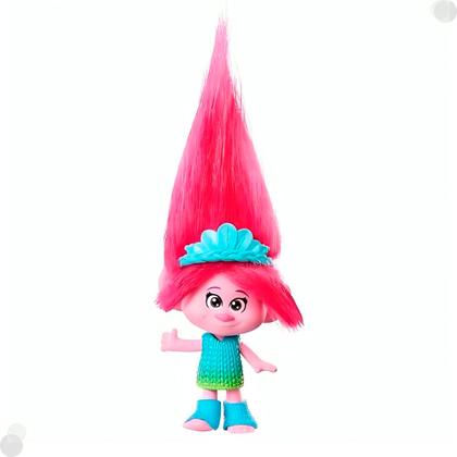 Imagem de Boneco Trolls Figura C/ Cabelo Rosa HNF06 - Mattel