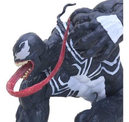 Imagem de Boneco Venom Marvel De Homem Aranha Action Figure Figura Miniatura Vilão Venon 16cm