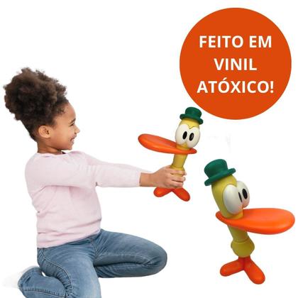 Imagem de Boneco Vinil Pato Pocoyo Turma Infantil Menino Menina Bebê