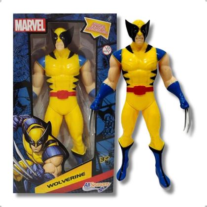 Imagem de Boneco Wolverine  Brinquedo Marvel X-men Garras Articulado Vingadores