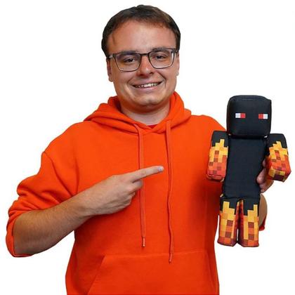Imagem de Boneco Youtuber Athos Streamers Minecraft 35 Cm Cosmo Kids