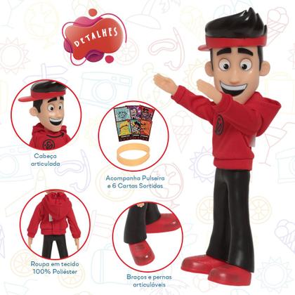 Imagem de Boneco Youtuber Enaldinho 100% Vinil Com Pulseira do Poder