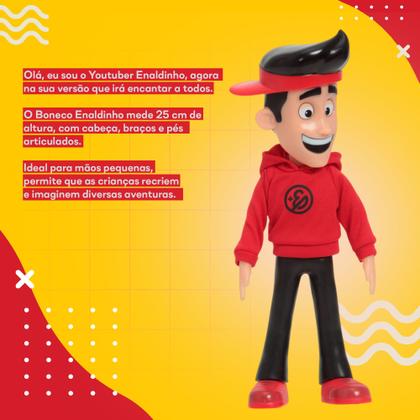 Imagem de Boneco Youtuber Enaldinho 100% Vinil Com Pulseira do Poder