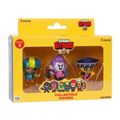 Imagem de Bonecos Brawl Stars Pack Com 3 Figuras Sortidas Colecionável