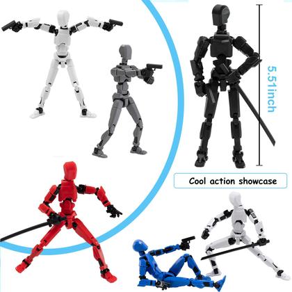 Bonecos de Ação ZMarqarr Titan T13 Lucky Dummy - Robô 13 - Bonecos