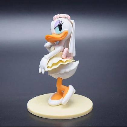 Imagem de Bonecos De Mickey E Minnie Mouse Vestidos De Noiva 12cm Figurinha Kawaii Decorações De Bolo Para