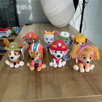 Imagem de Bonecos De Pelúcia Uniforme De Resgate Da Patrulha Canina 6 Polegadas Chase Marshall Rocky Rubble