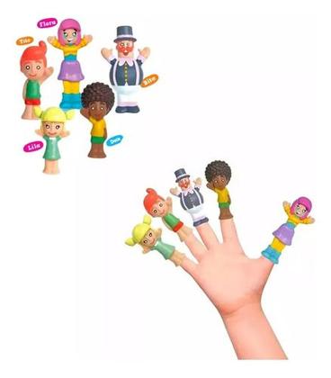 Imagem de Bonecos Dedoches Familia Mundo Bita Líder Brinquedos