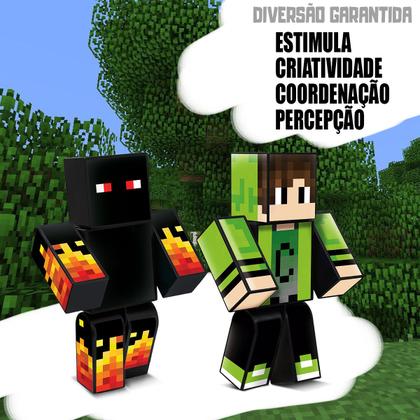 Imagem de Bonecos do jogo Mine athos e Cadres 25 cm kit com 2 Craft