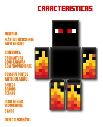 Imagem de Bonecos do jogo Mine Athos e Problems 35 cm kit com 2 Craft