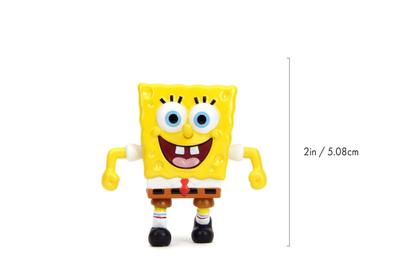 Imagem de Bonecos fundidos sob pressão Jada Toys Spongebob Squarepants 2.5, pacote com 4