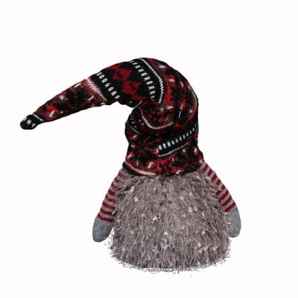 Imagem de Bonecos Gnomos De Pelúcia Gorro E Barba Decoração Natalina