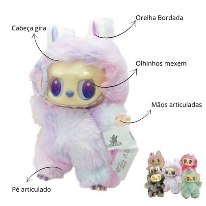 Imagem de Bonecos Labubu Colecionáveis Chaveiro Boneco Surpresa com caixa