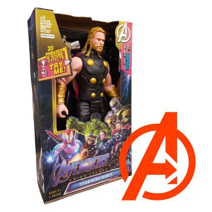 Imagem de Bonecos Marvel Titan Hero Series C/ Luz e Som Grande 30cm