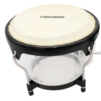 Imagem de Bongo acrílico liverpool c/ 6'' & 7'' pele natural 11630